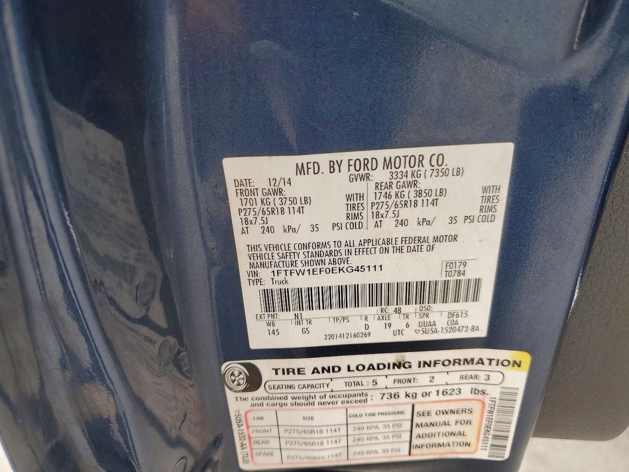 2014 Ford F150 Supercrew