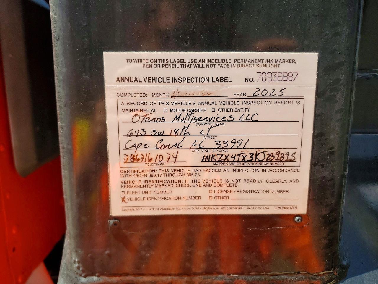 2019 Kenworth Construction T880