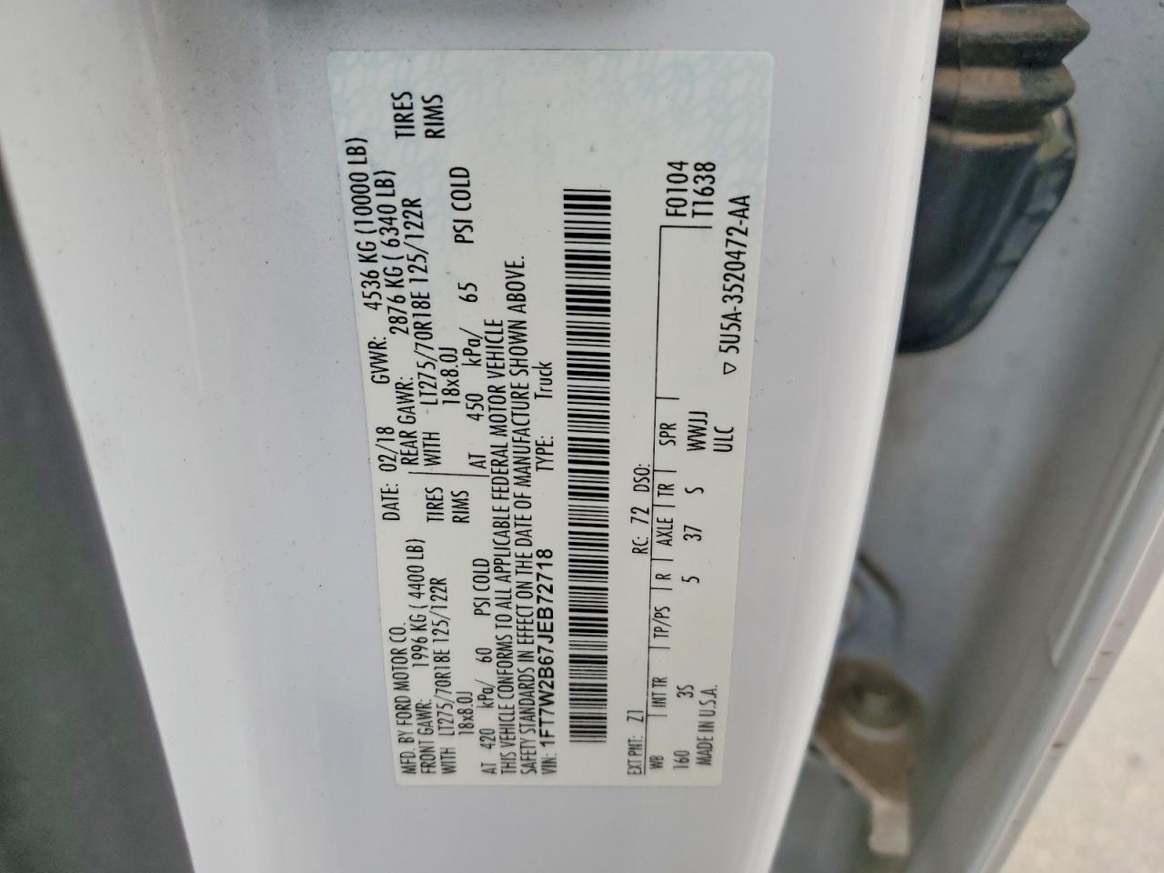 2018 Ford F250 Super Duty