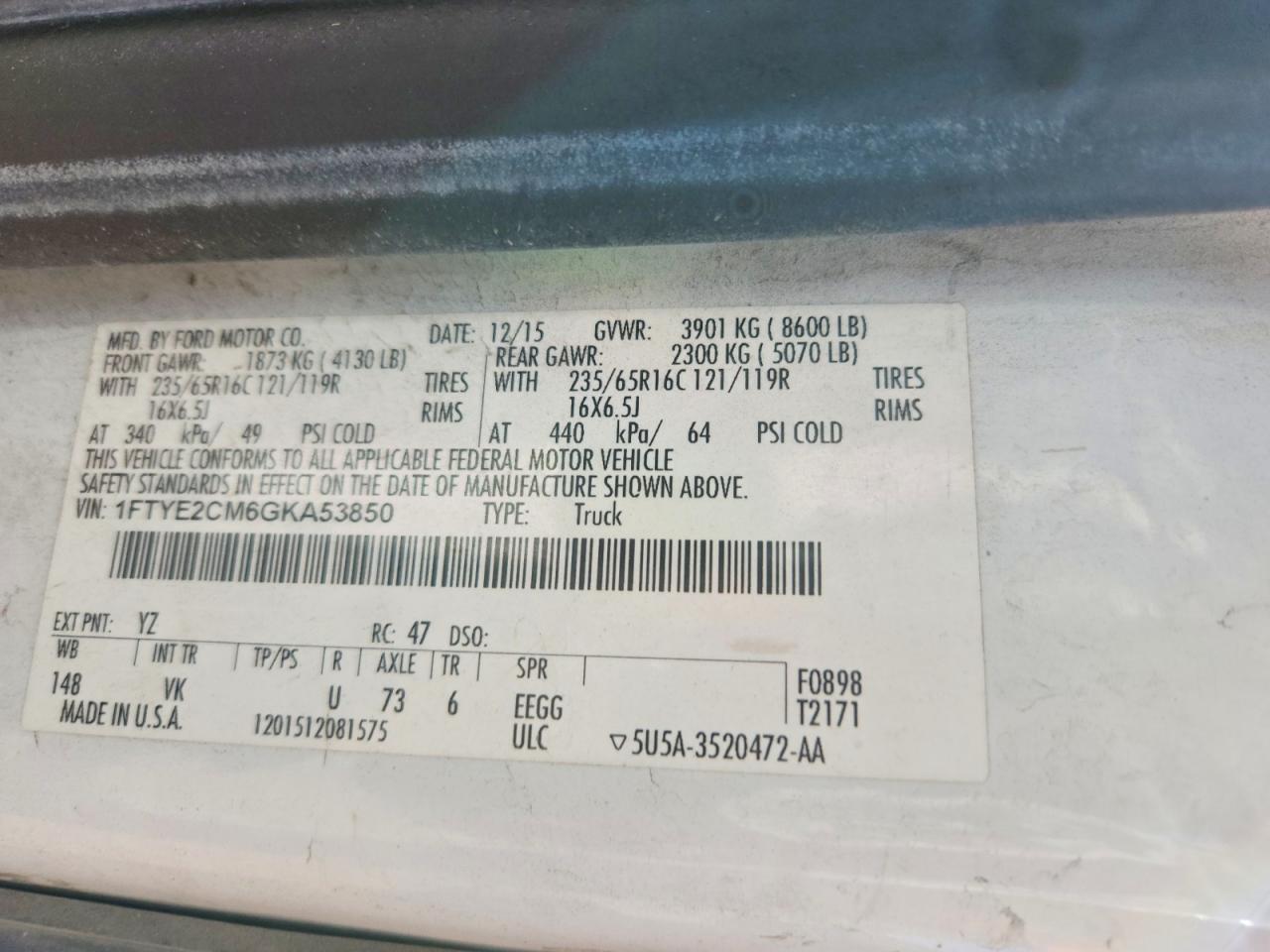 2016 Ford Transit T-150