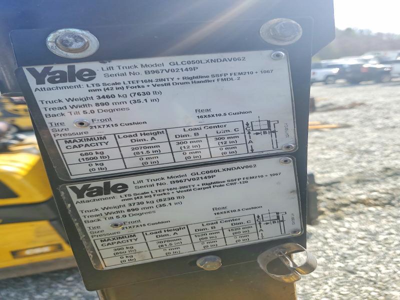 2016 Yale GLC050LXNDAV062 Forklift