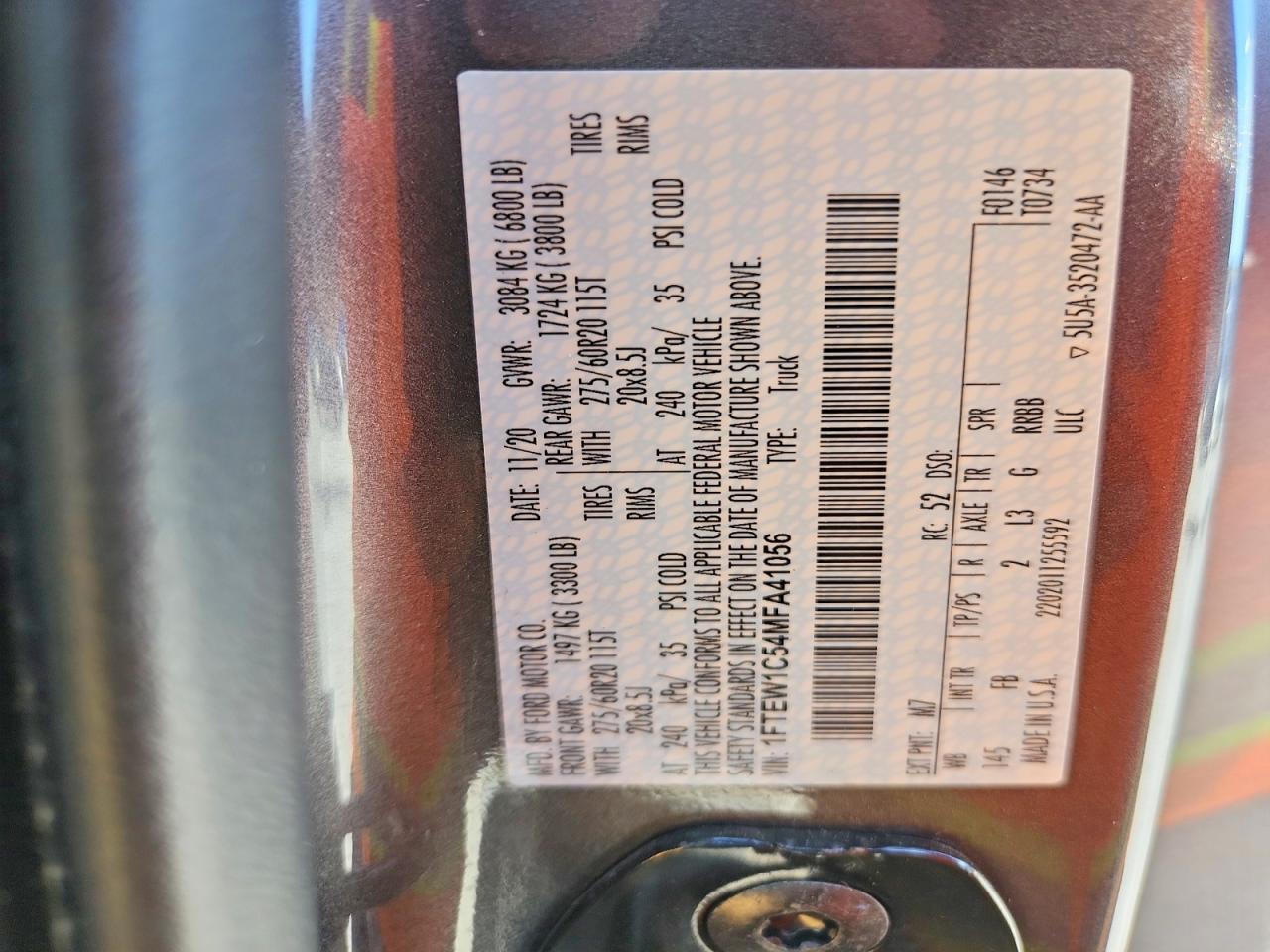 2021 Ford F150 Supercrew