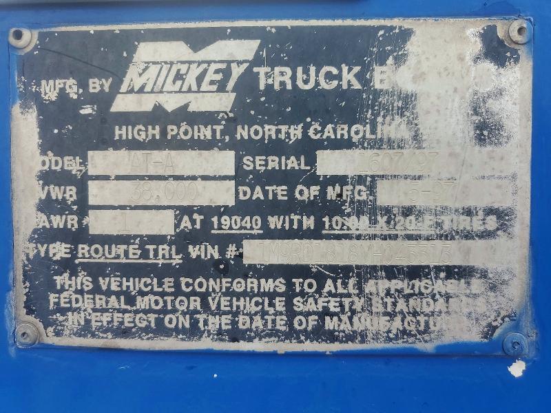 1997 Unknown 1997 Mickey AT-A Beverage Delivery Trailer