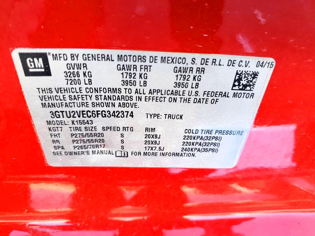 2015 GMC Sierra K1500 SLT