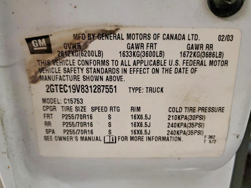2003 GMC New Sierra C1500