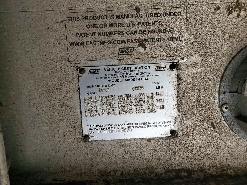 2020 East Manufacturing End Dump Trailer