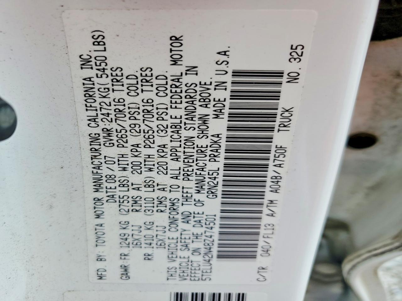 2008 Toyota Tacoma V6