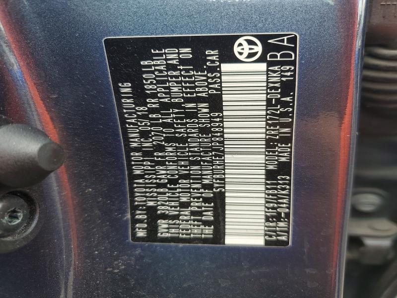 2018 Toyota Corolla le