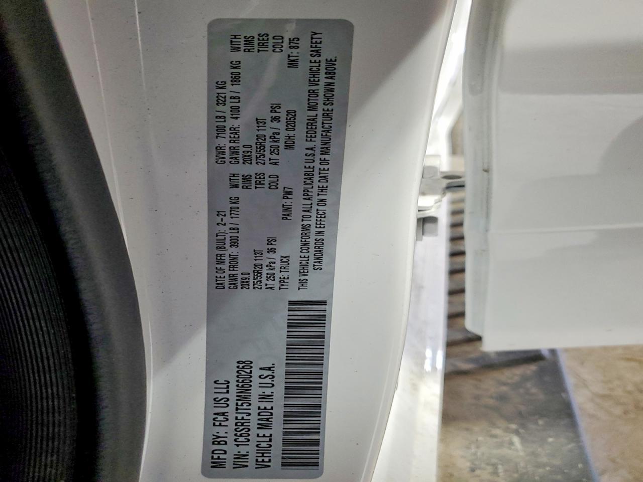 2021 Dodge 1500 Laramie