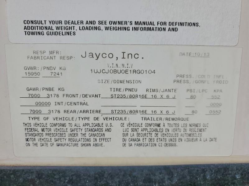 2014 Jayco Pinnacle Camper