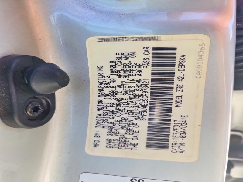 2012 Toyota Corolla s