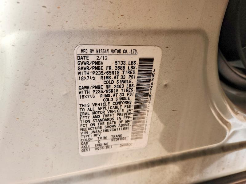 2012 Nissan Murano s