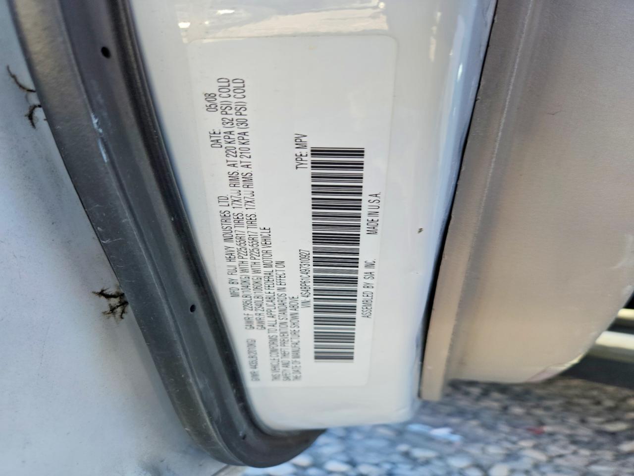 2009 Subaru Outback 2.5i