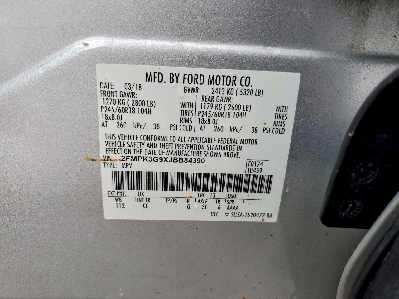 2018 Ford Edge se