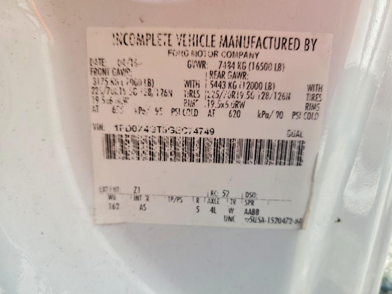 2016 Ford F450 Super Duty Utility / Service Truck