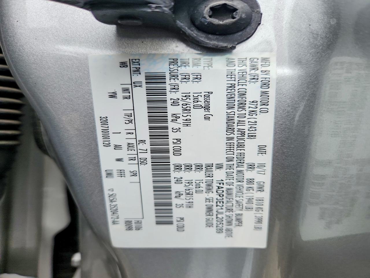 2018 Ford Focus s