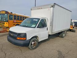 Salvage trucks for sale at Woodhaven, MI auction: 2017 Chevrolet Express BOX Truck