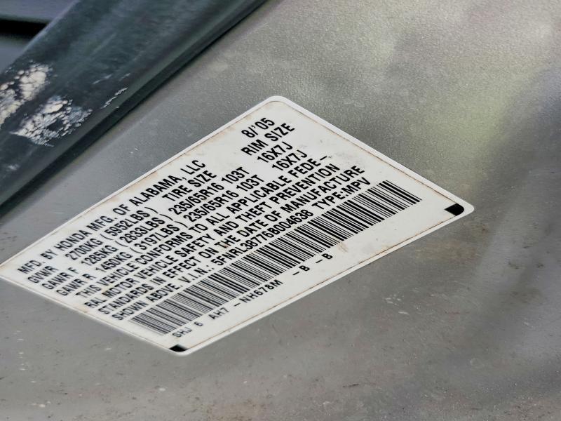 2006 Honda Odyssey exl