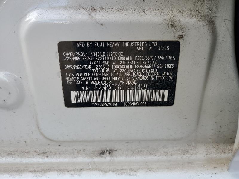 2015 Subaru Xv Crosstrek 2.0 Premium