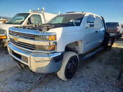 Salvage trucks for sale at Grand Prairie, TX auction: 2015 Chev Rolet Silverado Flatbed Truck
