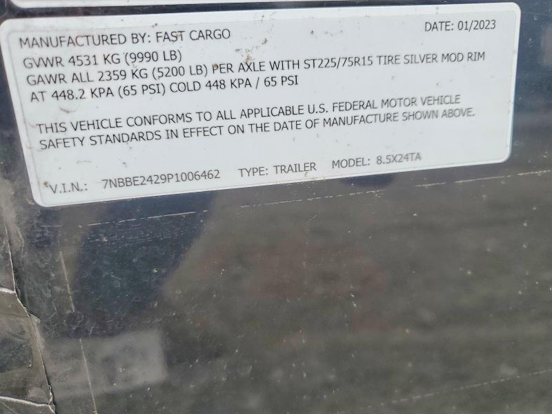2023 Fast Cargo 8.5X24TA Enclosed Cargo Trailer