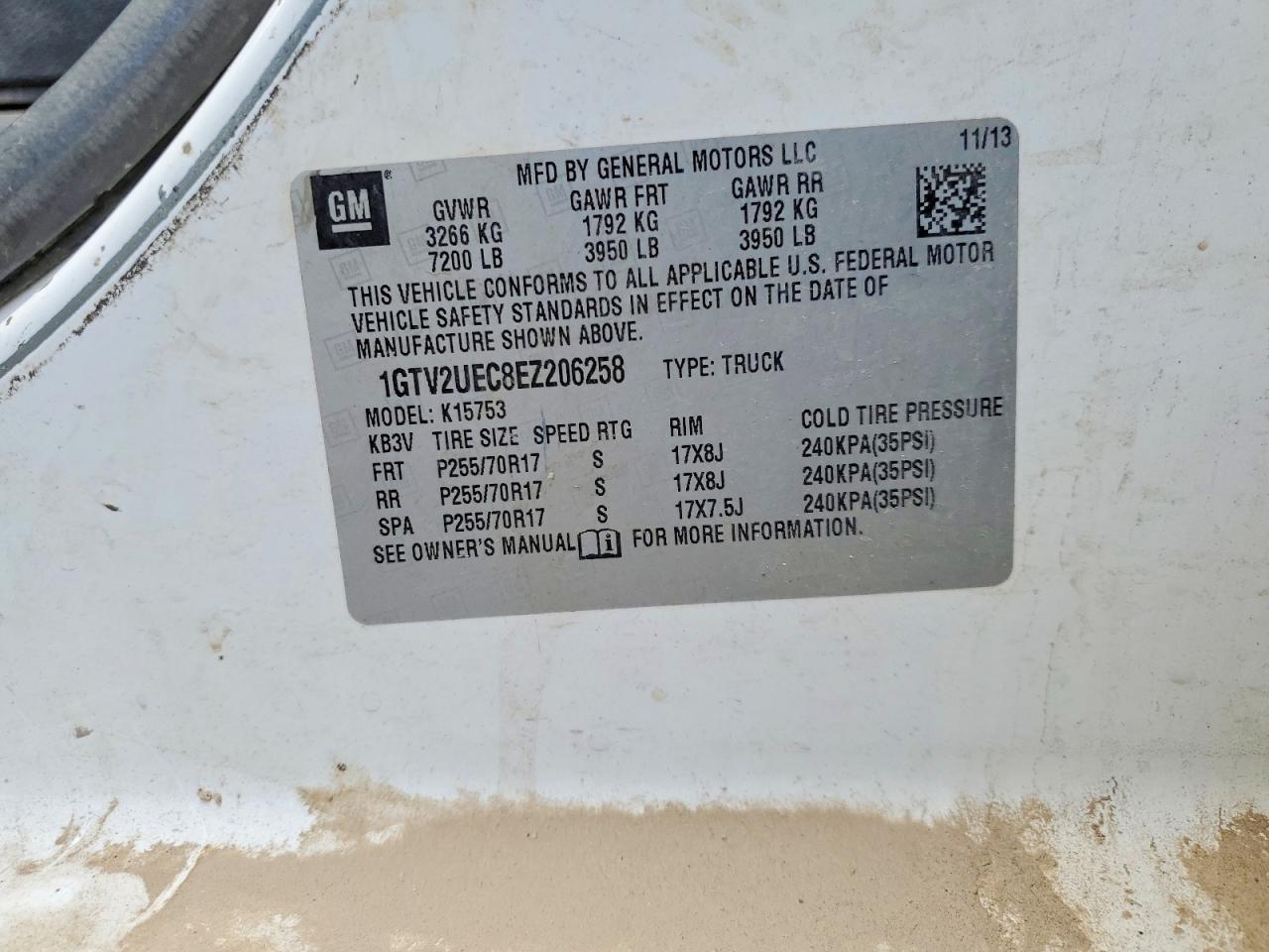 2014 GMC Sierra K1500 sle