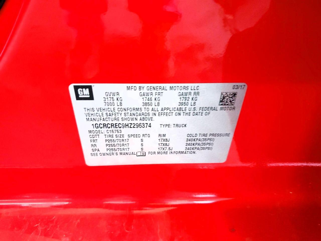 2017 Chevrolet Silverado C1500 lt