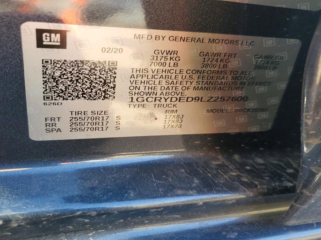 2020 Chev Silverado K1500 LT