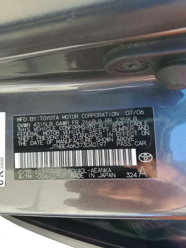 2007 Toyota Camry le