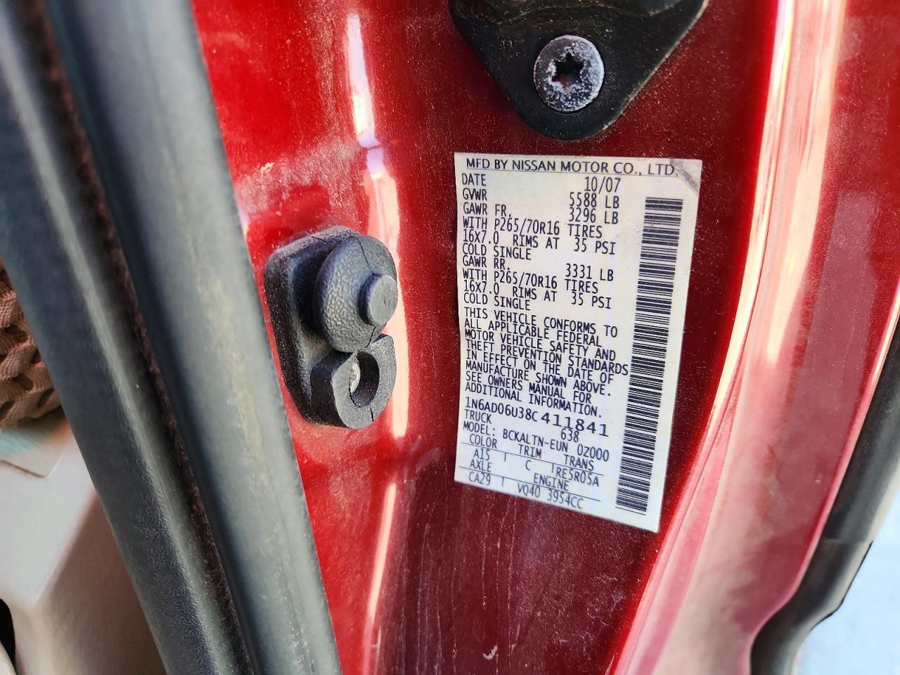 2008 Nissan Frontier SE V6