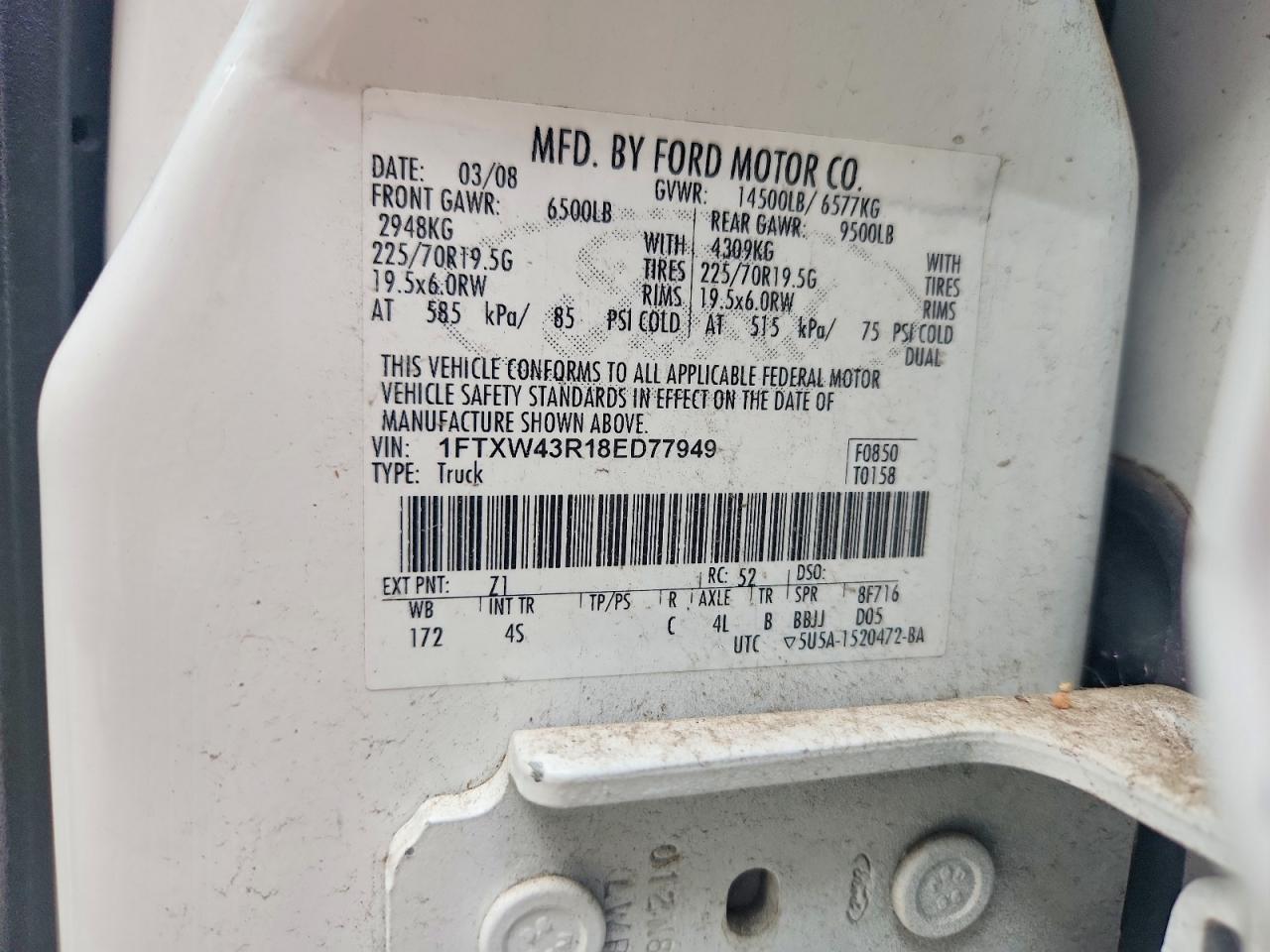 2008 Ford F450 Super Duty