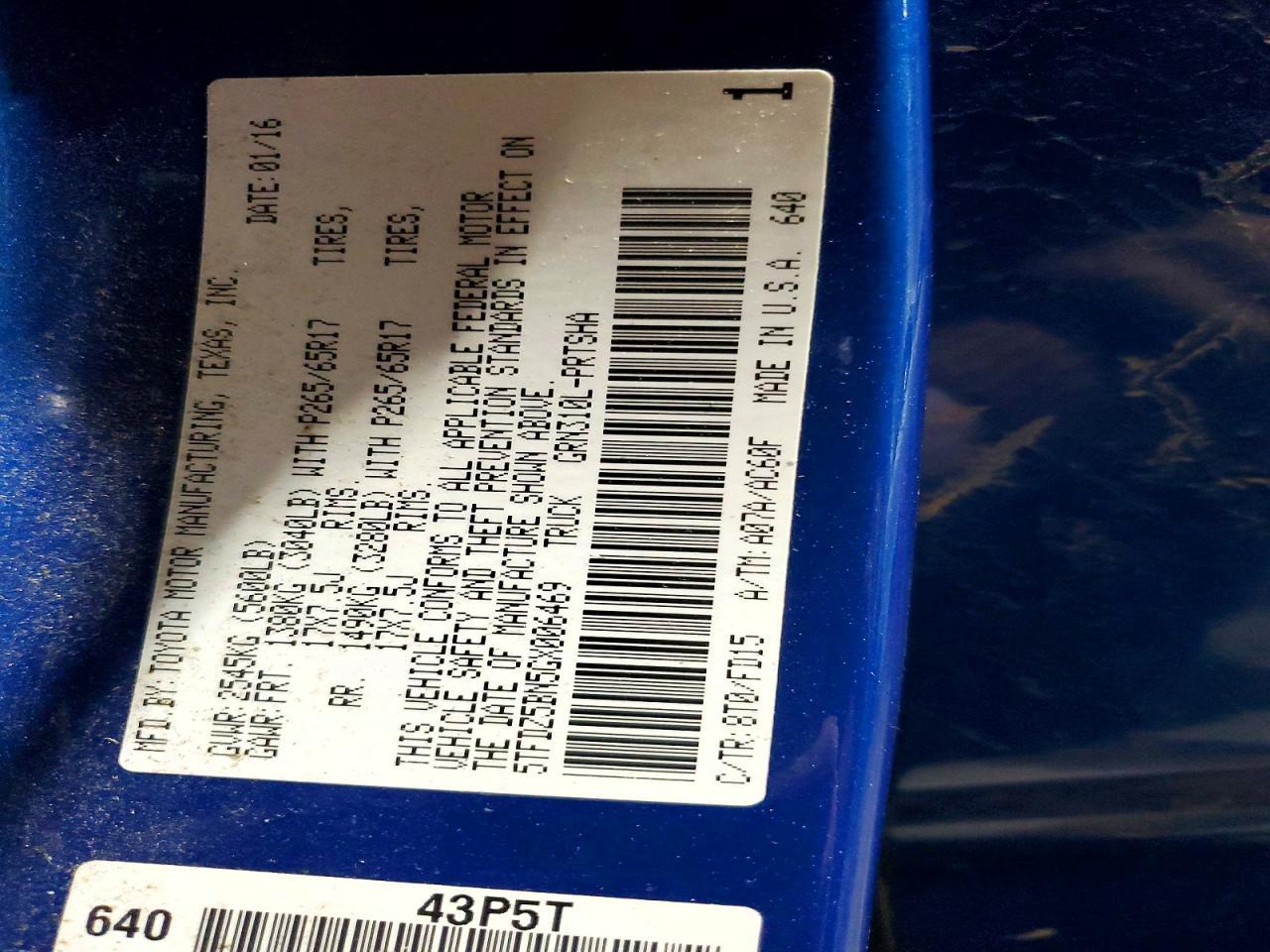 2016 Toyota Tacoma TRD Sport