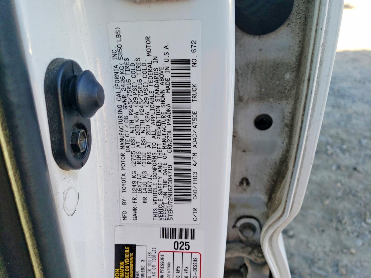 2006 Toyota Tacoma Prerunner V6