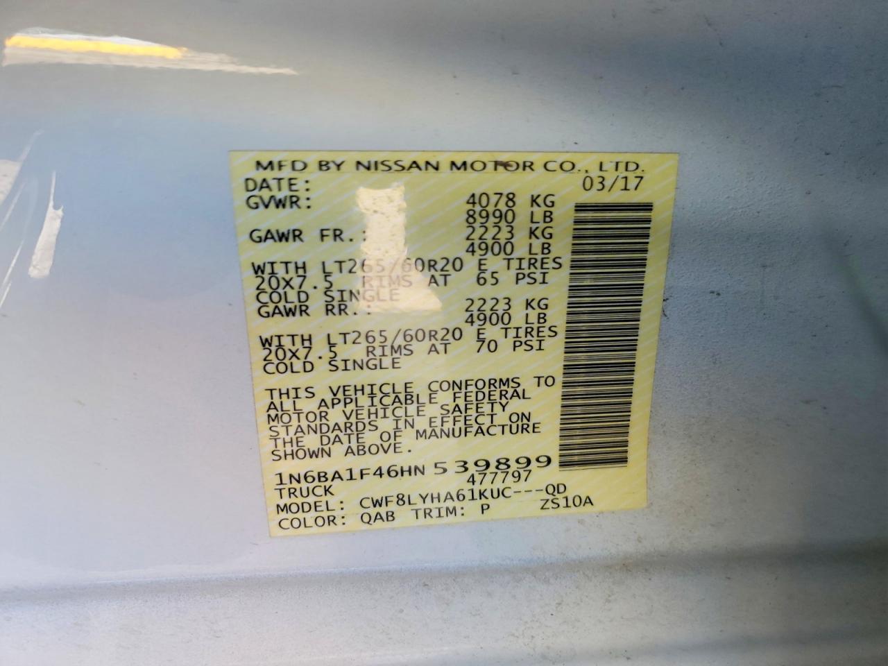 2017 Nissan Titan XD Platinum Reserve