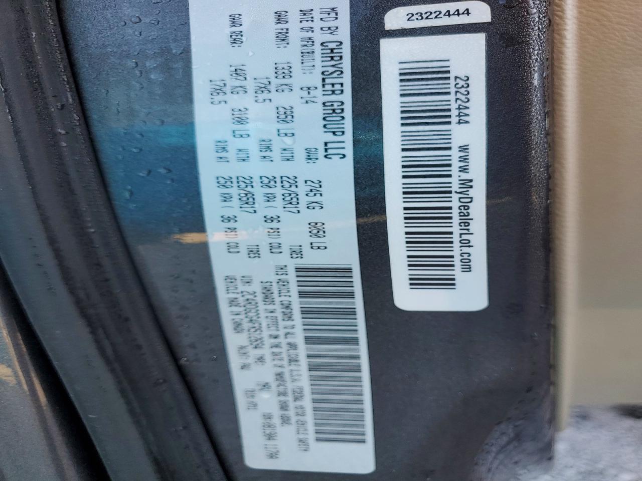 2015 Dodge Grand Caravan sxt