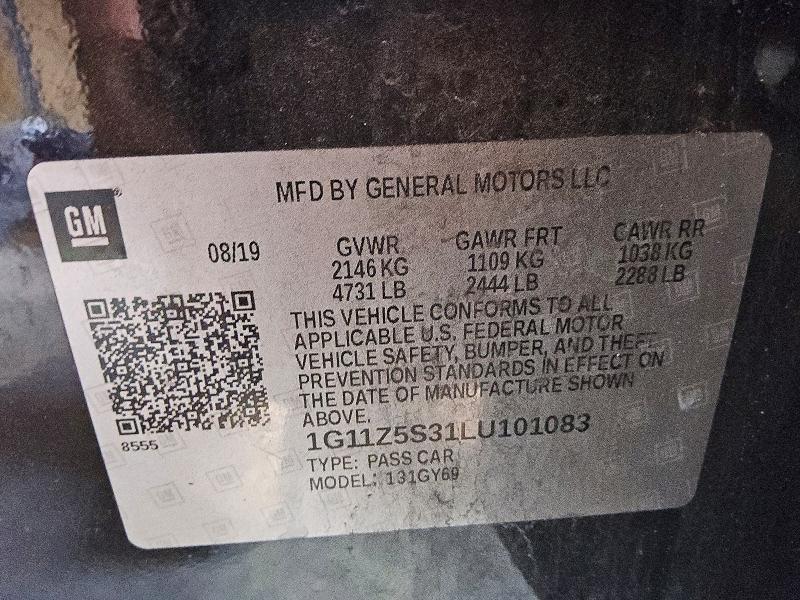 2020 Chevrolet Impala lt