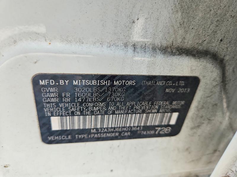 2014 Mitsubishi Mirage de
