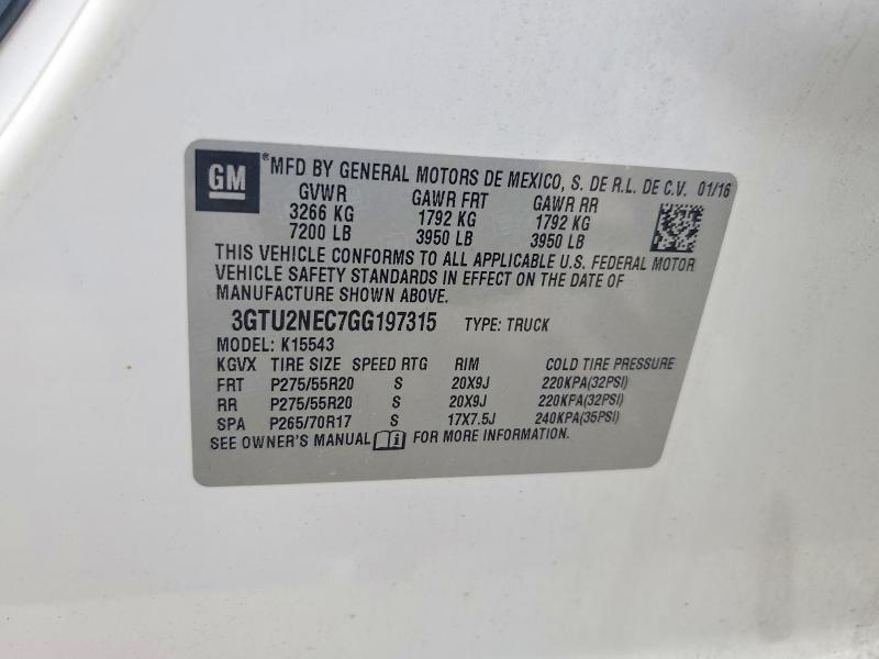 2016 GMC Sierra K1500 SLT