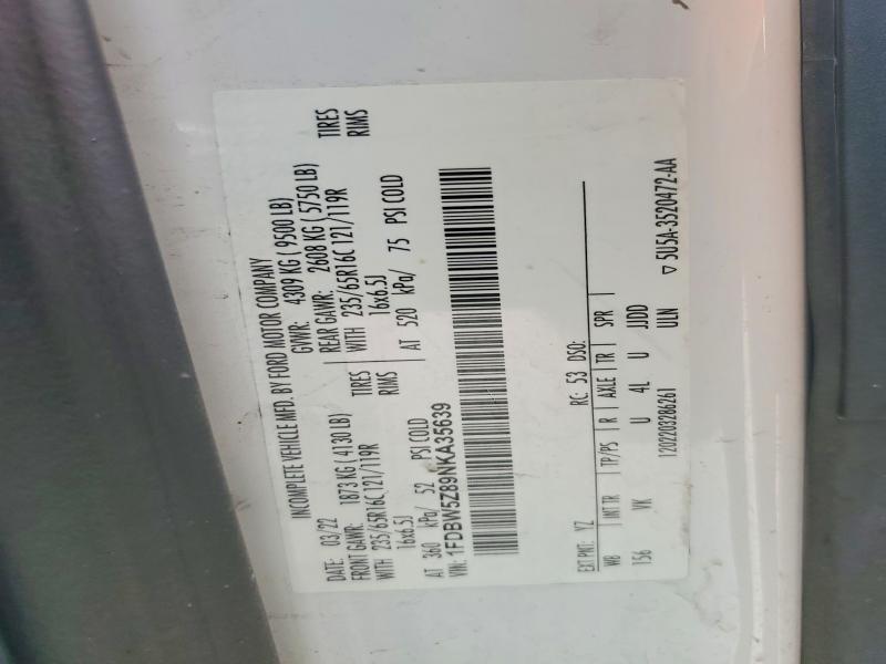 2022 Ford Transit Delivery Truck