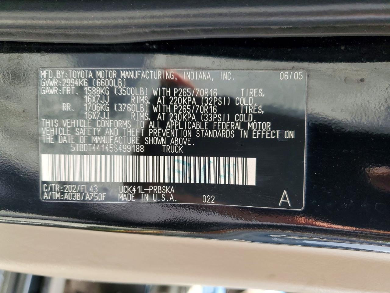 2005 Toyota Tundra SR5