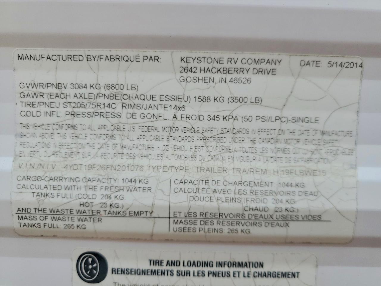 2015 Keystone Hideout Camper