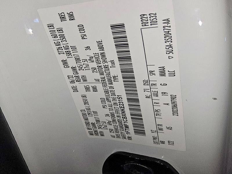 2022 Ford F150