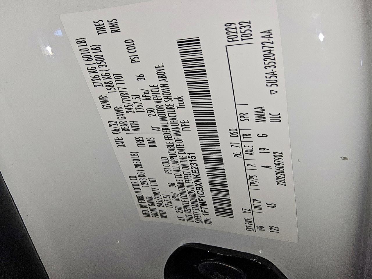 2022 Ford F150