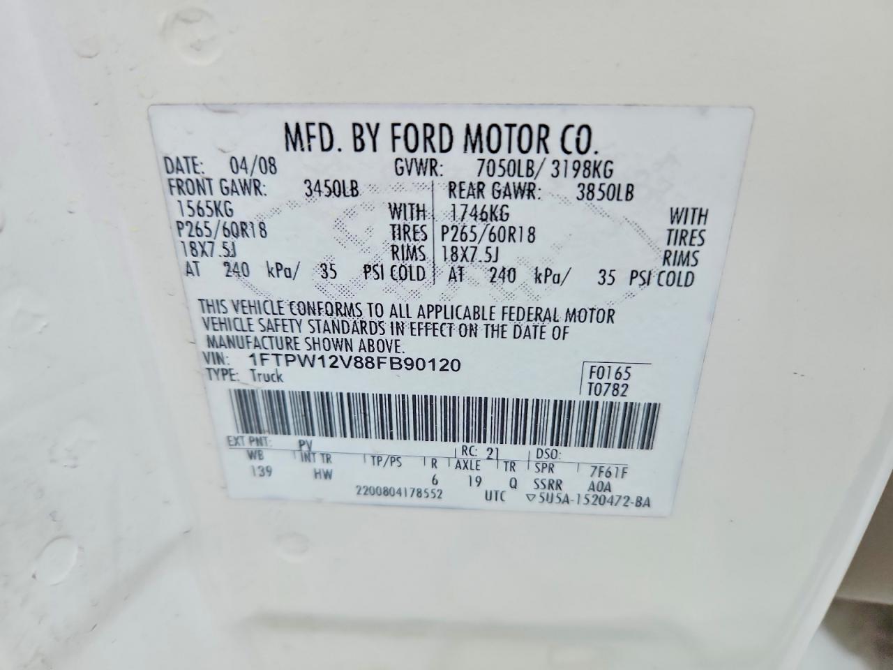 2008 Ford F150 Supercrew