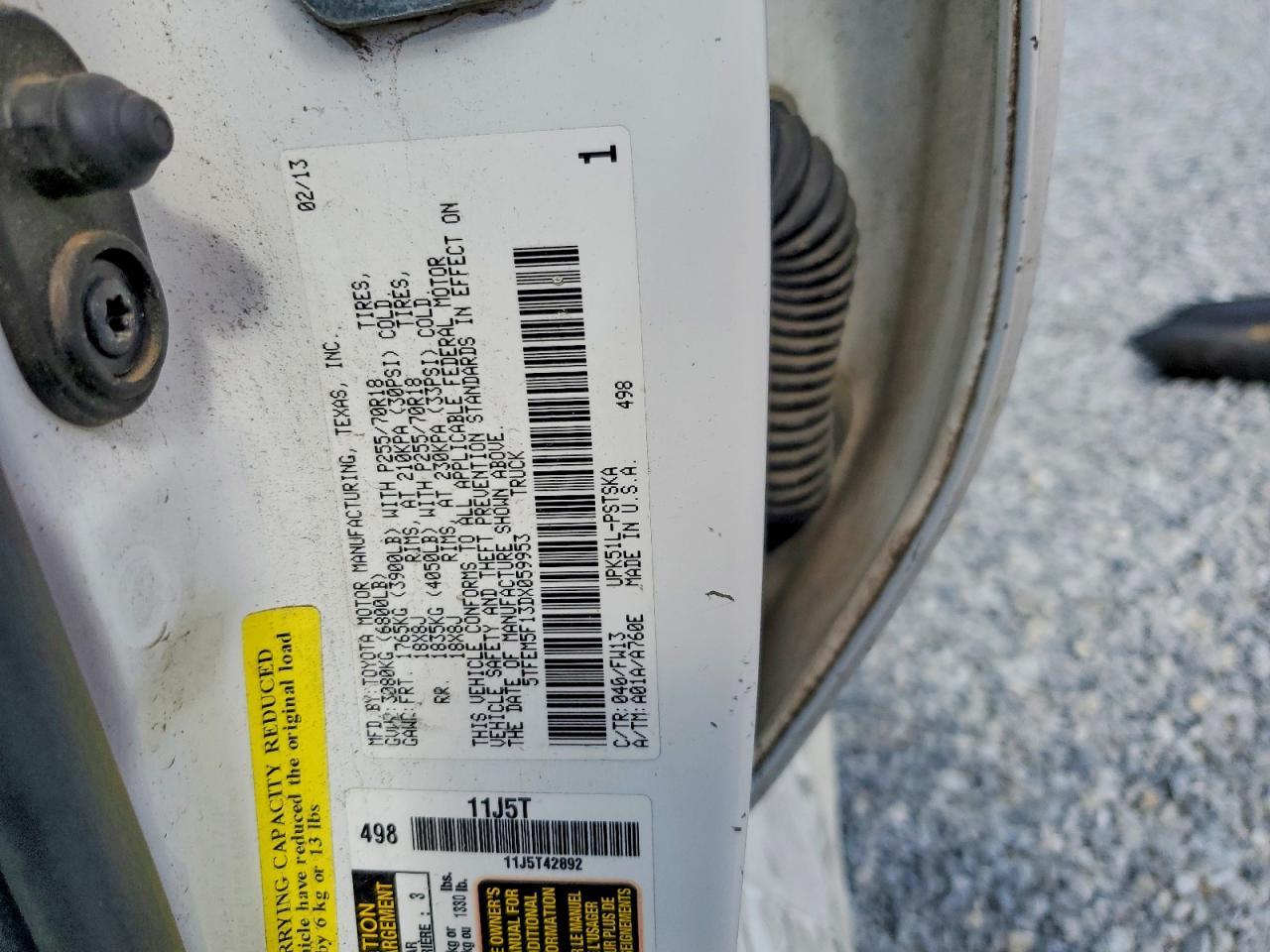 2013 Toyota Tundra Grade