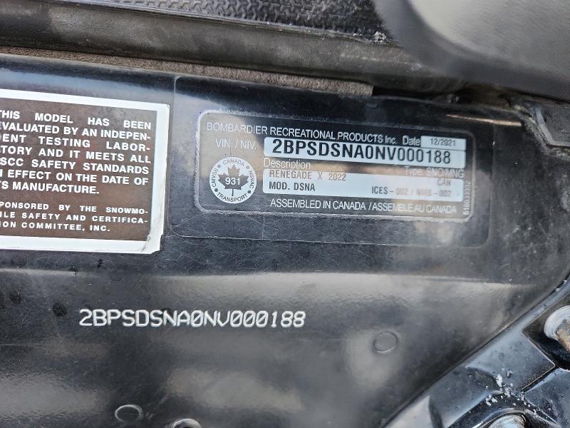 2022 Skidoo Snowmobile