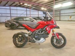Salvage motorcycles for sale at Knightdale, NC auction: 2014 Ducati Multistrada (MTS)