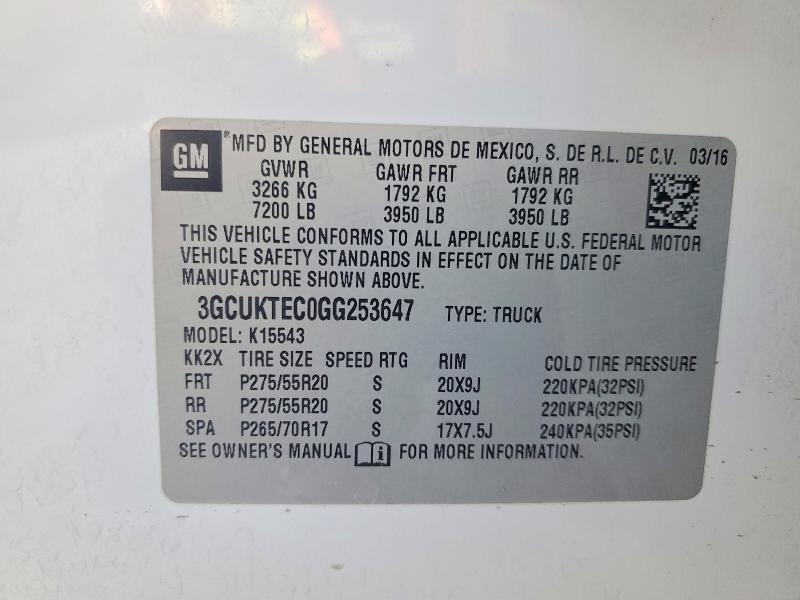 2016 Chevrolet Silverado K1500 High Country