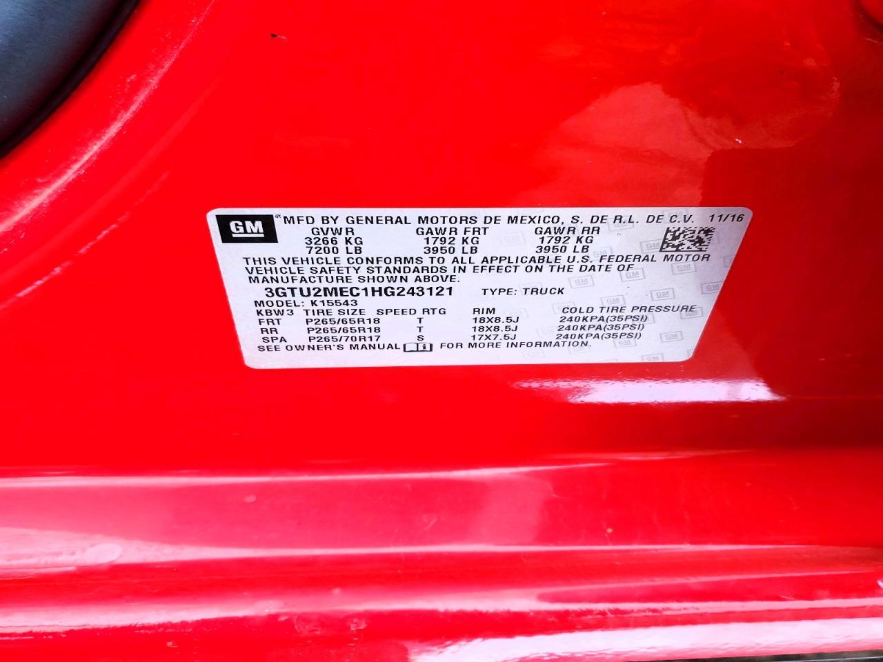 2017 GMC Sierra K1500 SLE