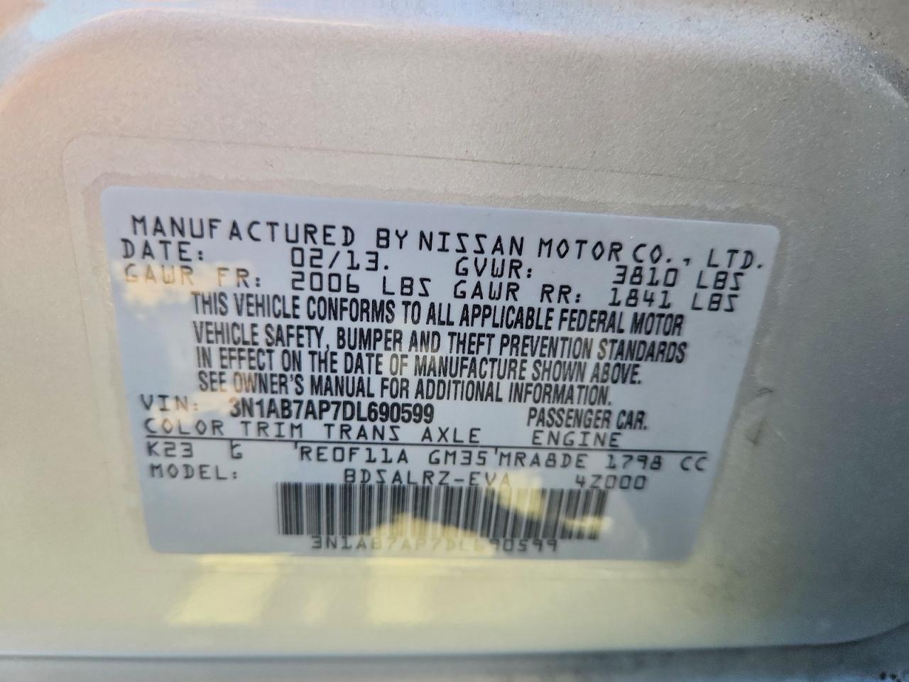 2013 Nissan Sentra s